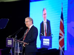 Party chairman Maurice Morrow at the DUP annual conference in 2017