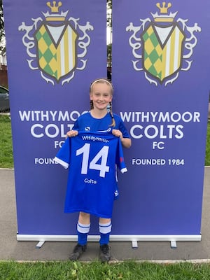 Grace Holdnall in her Withymoor kit