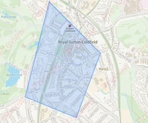 The area marked as under effect of the 48 hour dispersal order