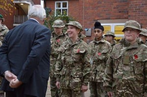 Cadets meet dignitaries as part of their inspection