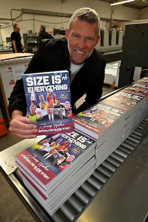  Walsall FC legend Jimmy Walker is celebrating his first book hot off the press at Excel print, Aldridge.  called 'Size Isn't Everything'.