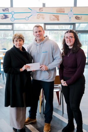 Dudley Canal & Caverns Chief Exec Paul Crofts, receives grant from Jan Jennings, Richardson Brothers Foundation