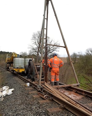 Engineers on site investigating the situation. Picture: Gary Essex.