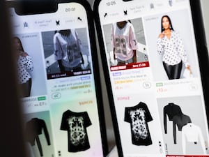 A person using the Shein app