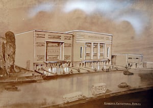 Artists impression of the Dudley Hippodrome, opened in December 1938.