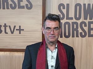 Mick Herron at a Slow Horses premiere