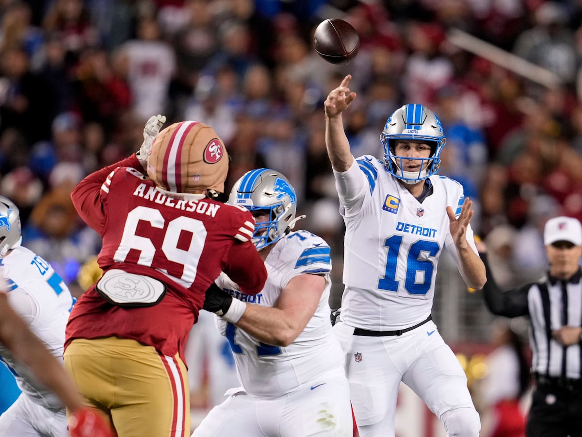 Jared Goff propels Detroit Lions to win over San Francisco 49ers