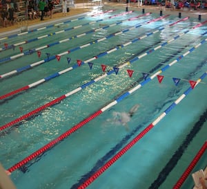 A gala at WV Active Central. Its large spectator galleries make Central a popular regional competition venue.