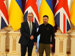 Prime Minister Sir Keir Starmer with Ukraine President Volodymyr Zelensky