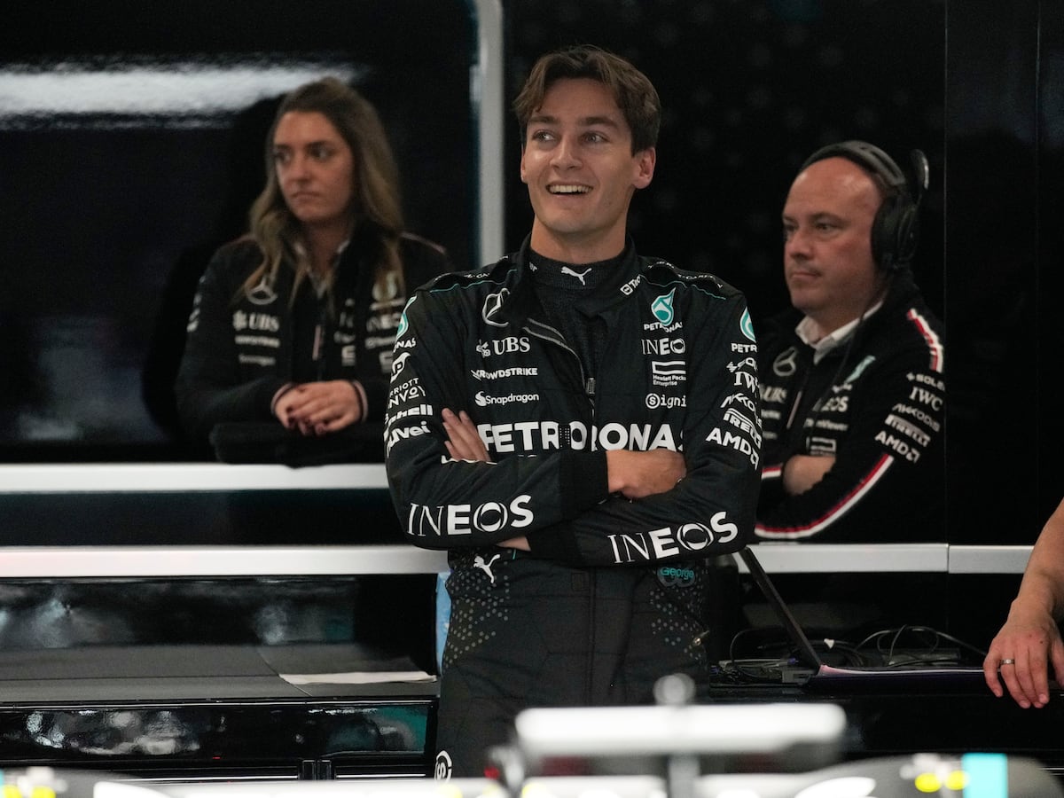 George Russell on pole in Las Vegas with Lewis Hamilton 10th