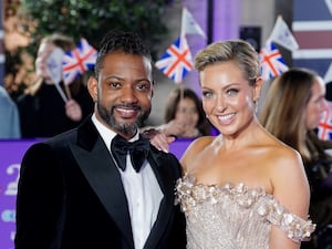 JB Gill and Amy Dowden. (Ian West/PA)