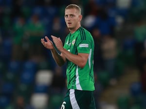 George Saville claps the Northern Ireland fans