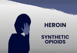 The animation gives important advice if anyone uses heroin or other drugs.