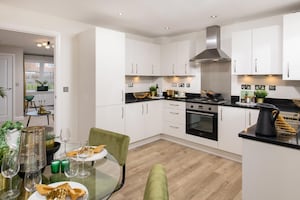 BM - 010 - Open plan kitchen dining room in Maidstone style home in Staffordshire