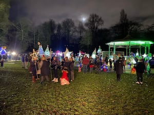 Local choirs entertained the crowd at Willenhall Park Christmas Festival.