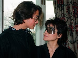 Yoko Ono and son Sean