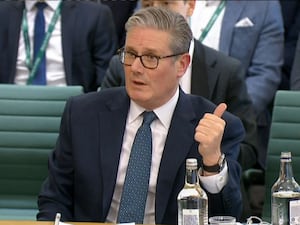 Screen grab of Prime Minister Sir Keir Starmer appearing before the Liaison Committee