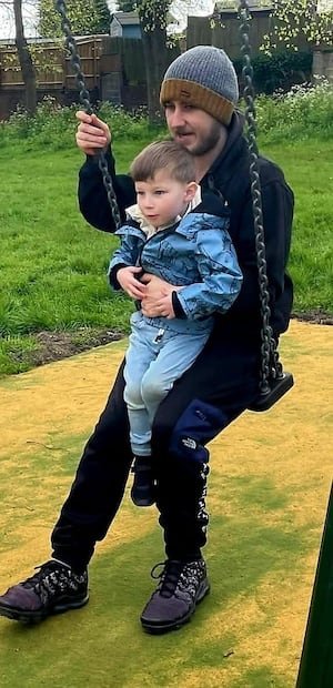 Callum with son, Alfie