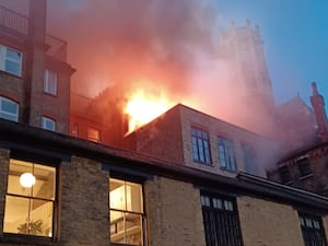 A fire broke out at the Chiltern Firehouse in central London on Valentine's Day (London Fire Brigade/PA)