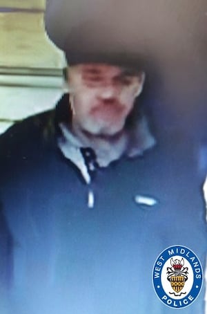 West Midlands Police have released this image of a man it wants to speak to following the incident. Photo: West Midlands Police