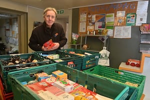 The Food Bank at House of Bread is full of items