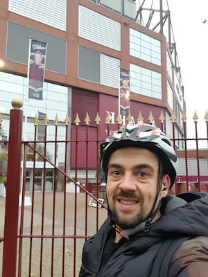 Stuart Bull at Villa Park.