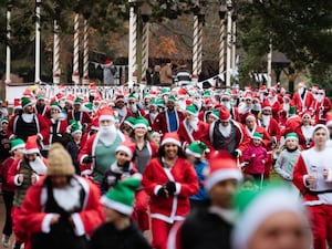 The Santa Run in a previous year