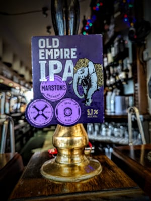 The Old Empire IPA which was brewed at Marston's in the shadow of the Royal Oak pub,