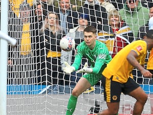 Josh Griffiths was in on goal for Albion during the Black Country derby FA Cup defeat to Wolves last season (Getty Images/Adam Fradgley)