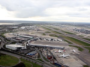 Aerial view of Heathrow Airport