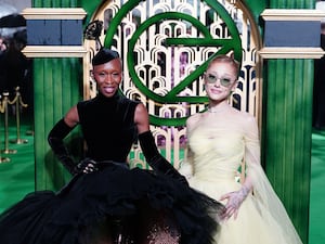 Cynthia Erivo (left) and Ariana Grande at the UK premiere of Wicked