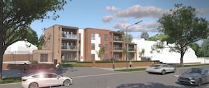 An artist\'s impression of the proposed flats off Wolverhampton Road in Oldbury. Pic: Hinton Cook Architects. Permission for reuse for all LDRS partners.
