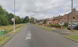 The collision happened on Woden Road South, Wednesbury. Photo: Google