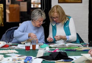 Stitchers and Skivers group at Walsall Leather Museum