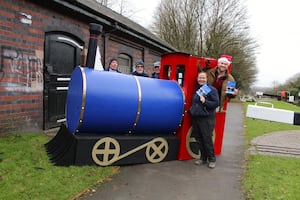 Cllr Adam Davies and Gemma Coley of Canal & River Trust