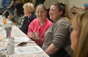 Magnolia Friends, were celebrating their first birthday on Thursday. Vicky Corbett with her nan: Doreen Heritage.