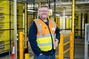 Fabian Haertel, who works at Amazon's Sutton Coldfield distribution centre