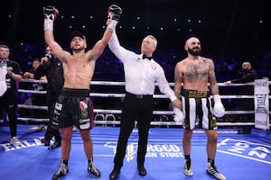 Conah Walker beats Lewis Ritson (picture by Mark Robinson and Matthew Pover/Matchroom Boxing)