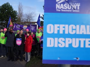 NASUWT members on the picket line