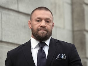 Conor McGregor leaving the High Court in Dublin