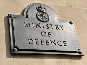 Undated file photo of the sign for the Ministry of Defence in London