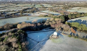 A view over a frosty Barr Beacon