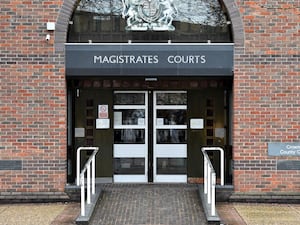 Doors to Norwich Magistrates' Court