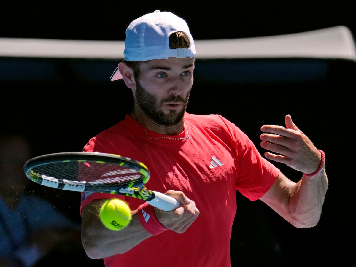 Jacob Fearnley bundled out of Australian Open in straight sets