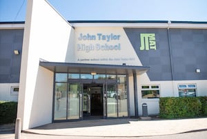 Front entrance of John Taylor High School