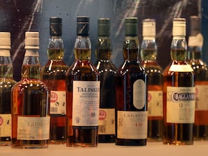 Bottles of whisky