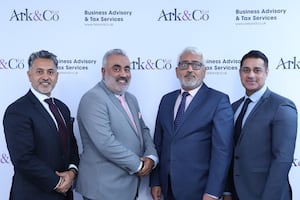 Ark & Co Ltd senior leadership team: Bally Ark, Suchy Lidhar, Gurnek Ark, and Mandeep Rajput