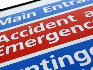 Accident and emergency hospital sign