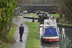 Chris Yates and his boat Marybet are 'stranded'. 