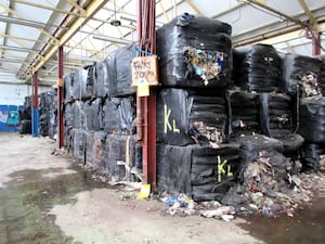 Some of the waste found inside the former GKN building at Crossfield Road Industrial Estate.